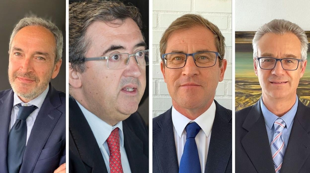 De izquierda a derecha, Díaz, Marinero, Fajardo y Sagarra