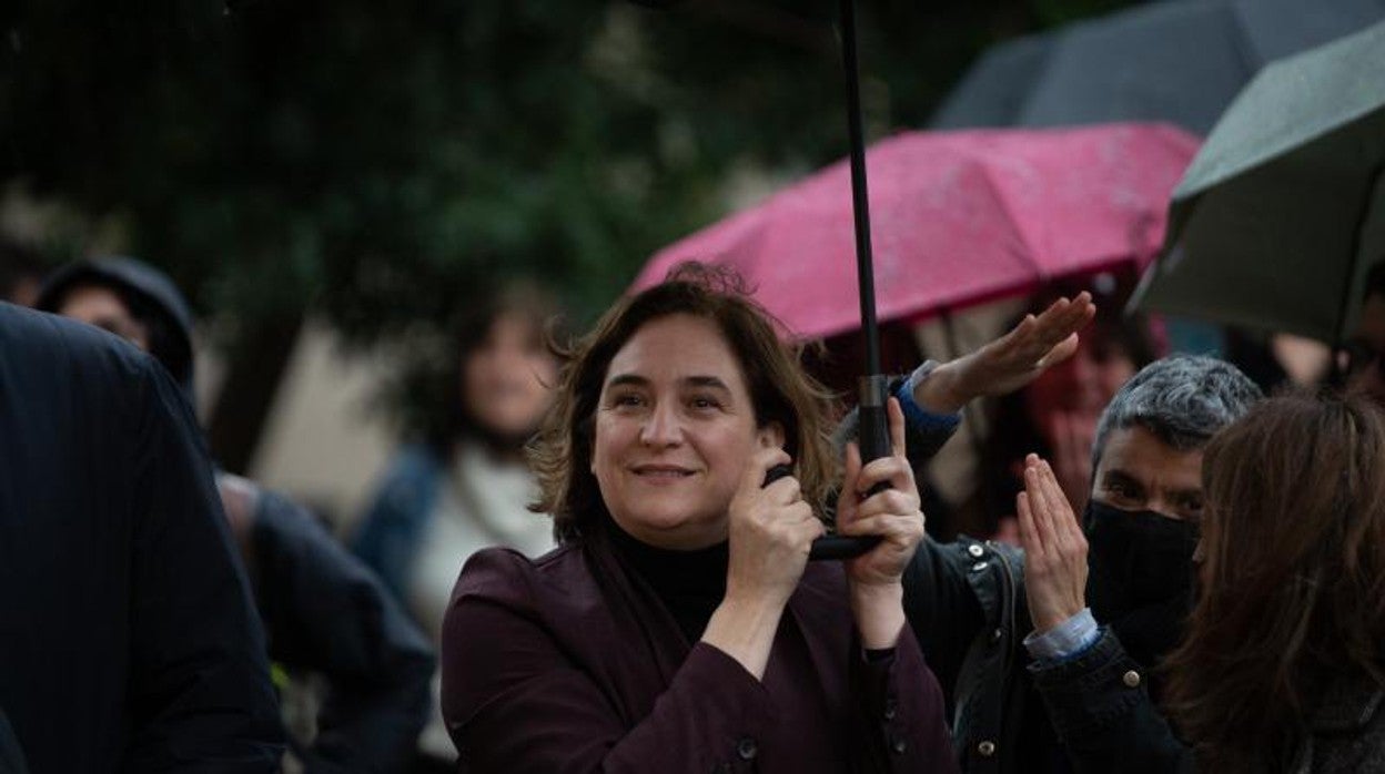 La alcaldesa de Barcelona Ada Colau en un acto el pasado mes de marzo