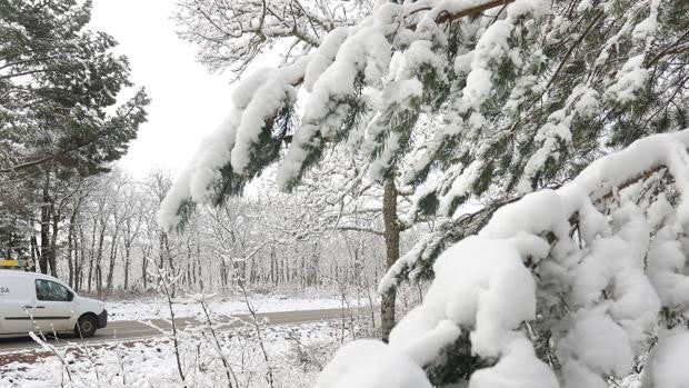 Recuperan la normalidad las carreteras en Nava de Francia y El Cabaco tras verse afectadas por la nieve durante la madrugada