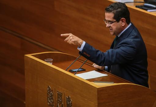 Imagen de archivo del diputado del PP Jorge Bellver en las Cortes Valencianas