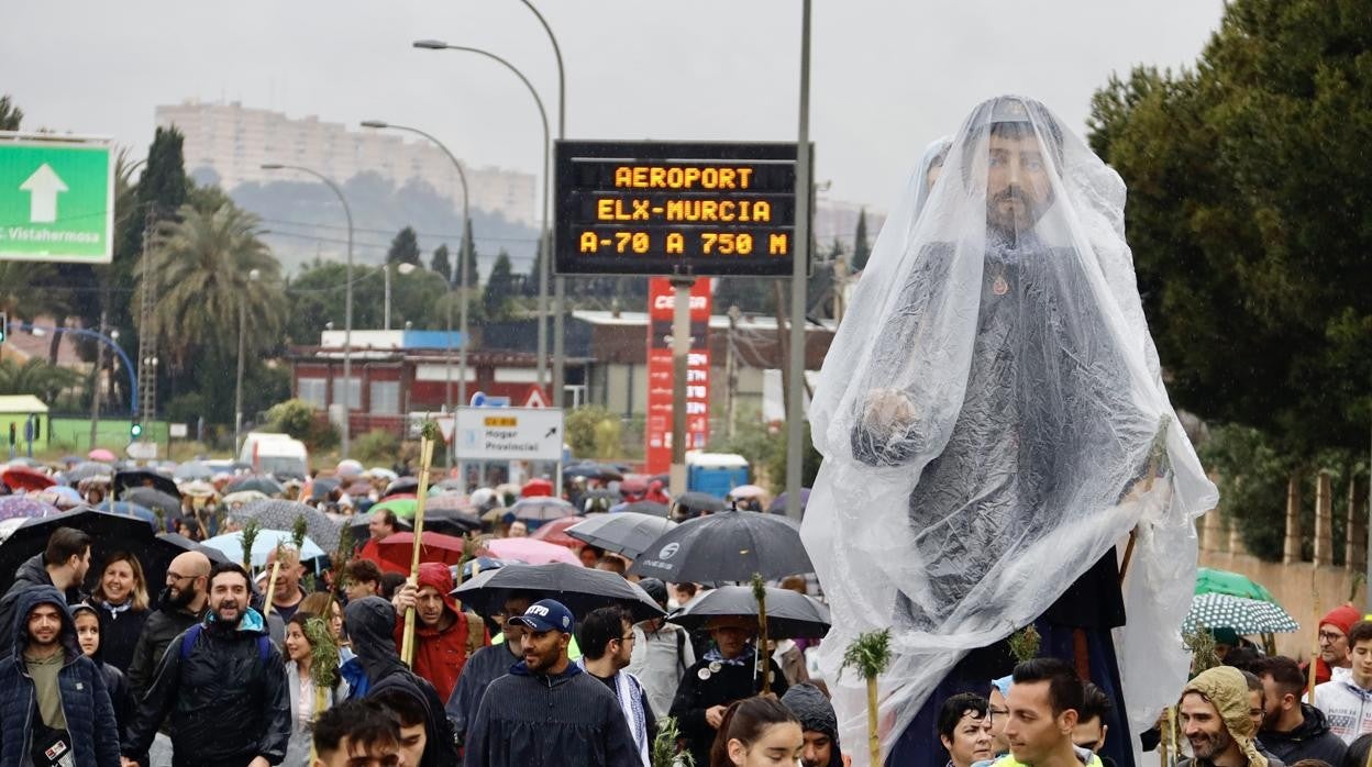 Imagen tomada durante la romería de la Santa Faz de Alicante