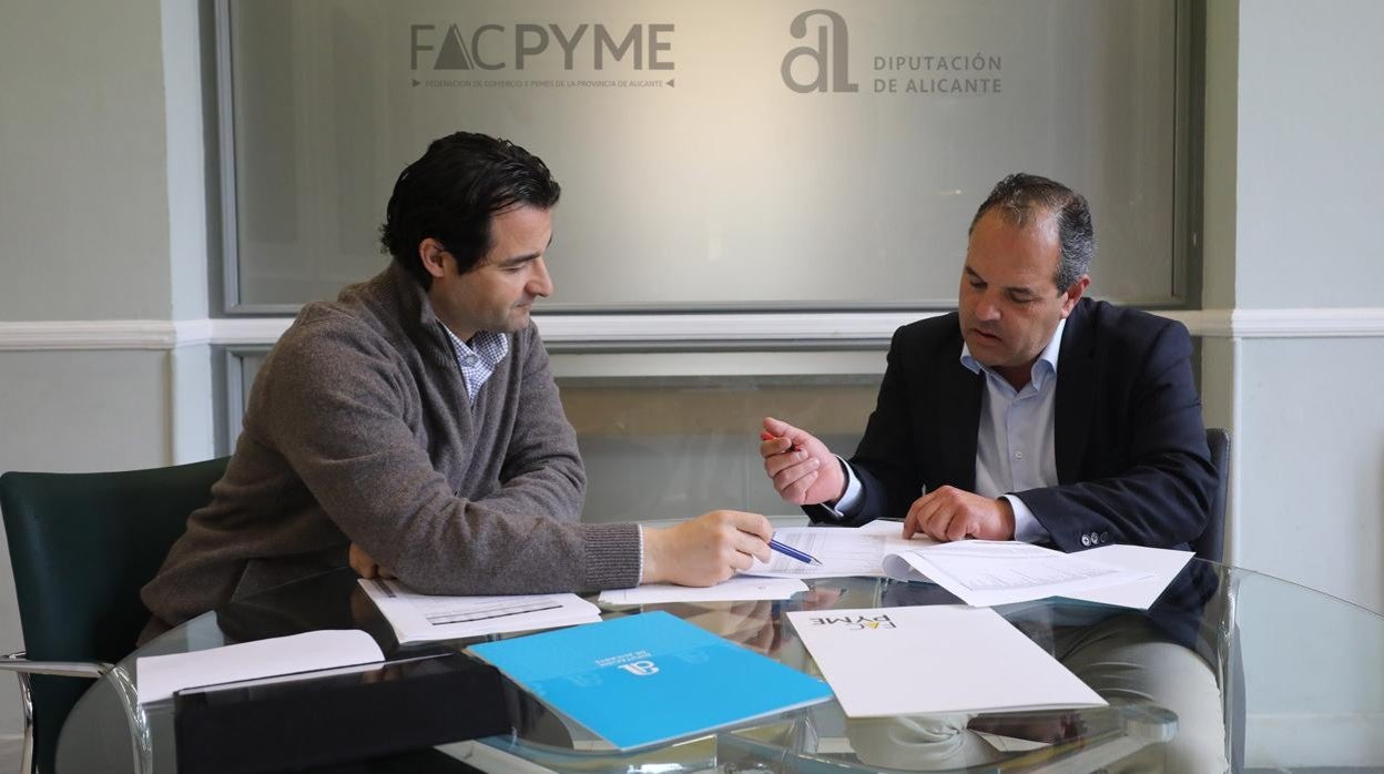 Reunión entre la Diputación de Alicante y Facpyme