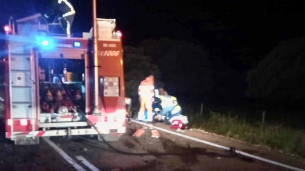 El accidente de tráfico de Chillón se produjo poco antes de las doce de la noche del sábado