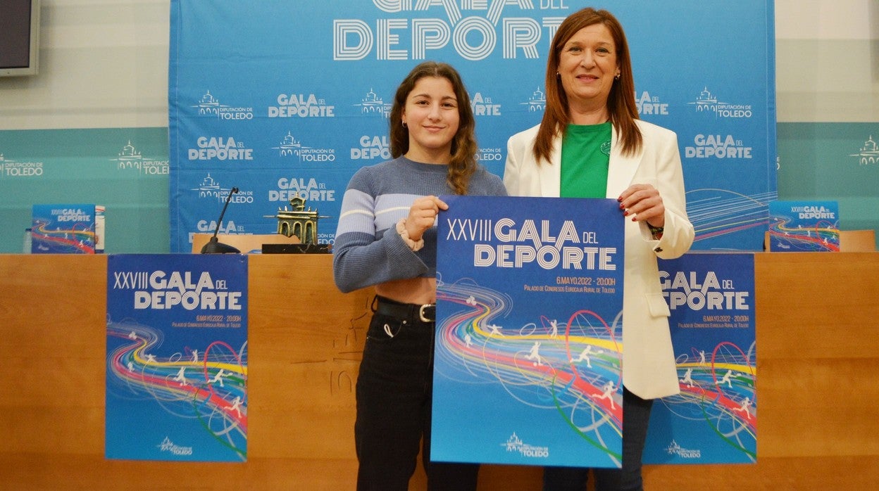 La diputada María Jesús Pérez con la deportista Geam García-Gómez