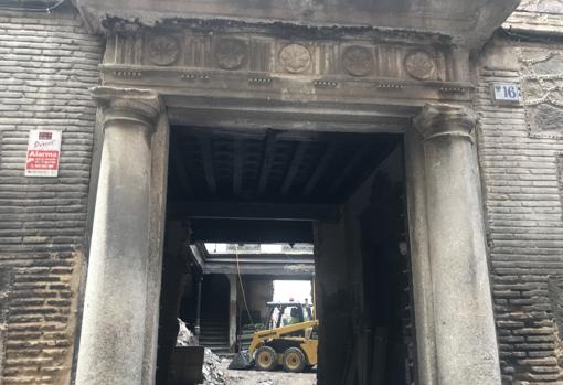 Número 16 de la calle de la Plata, inmueble donde se han hecho catas arqueológicas