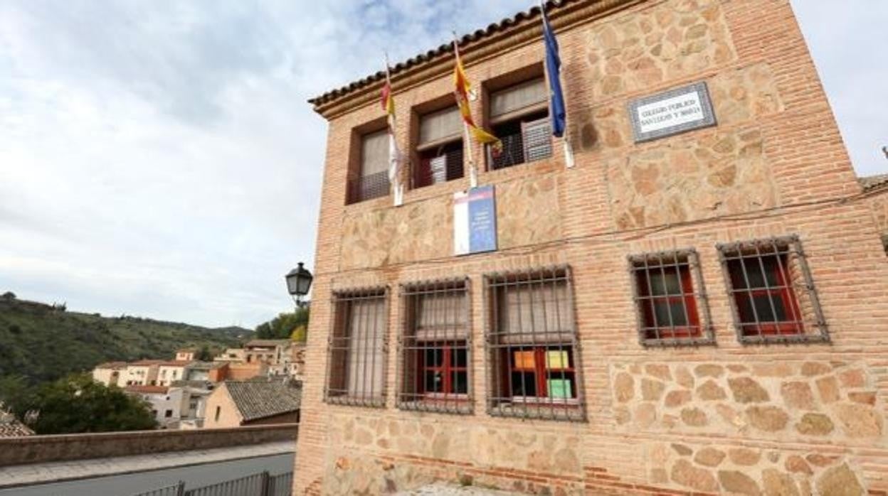 Una de las fachadas del actual colegio público San Lucas y María de Toledo