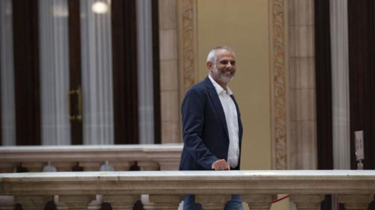 Carlos Carrizosa, líder de Cs en Cataluña, en una imagen de archivo, en el Parlamento de Cataluña