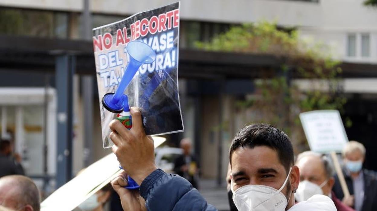 Manifestación contra los recortes del trasvase del Tajo al Segura en Alicante