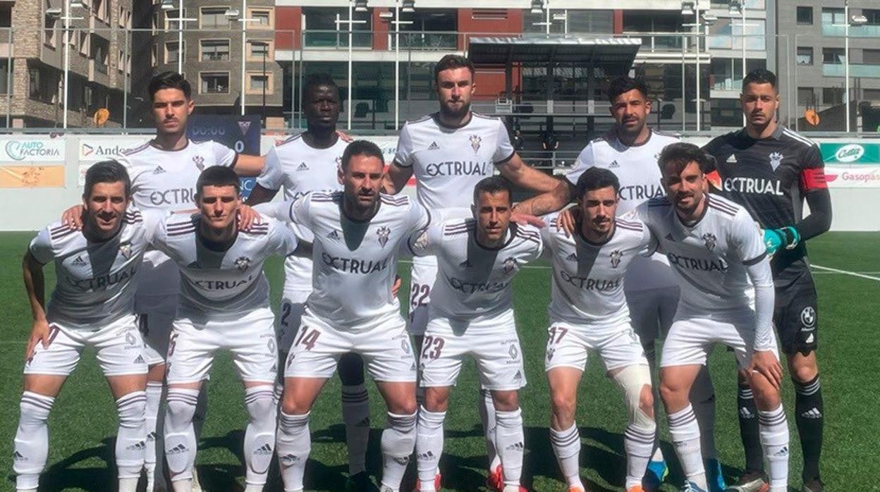 Alineación inicial del Albacete en Andorra