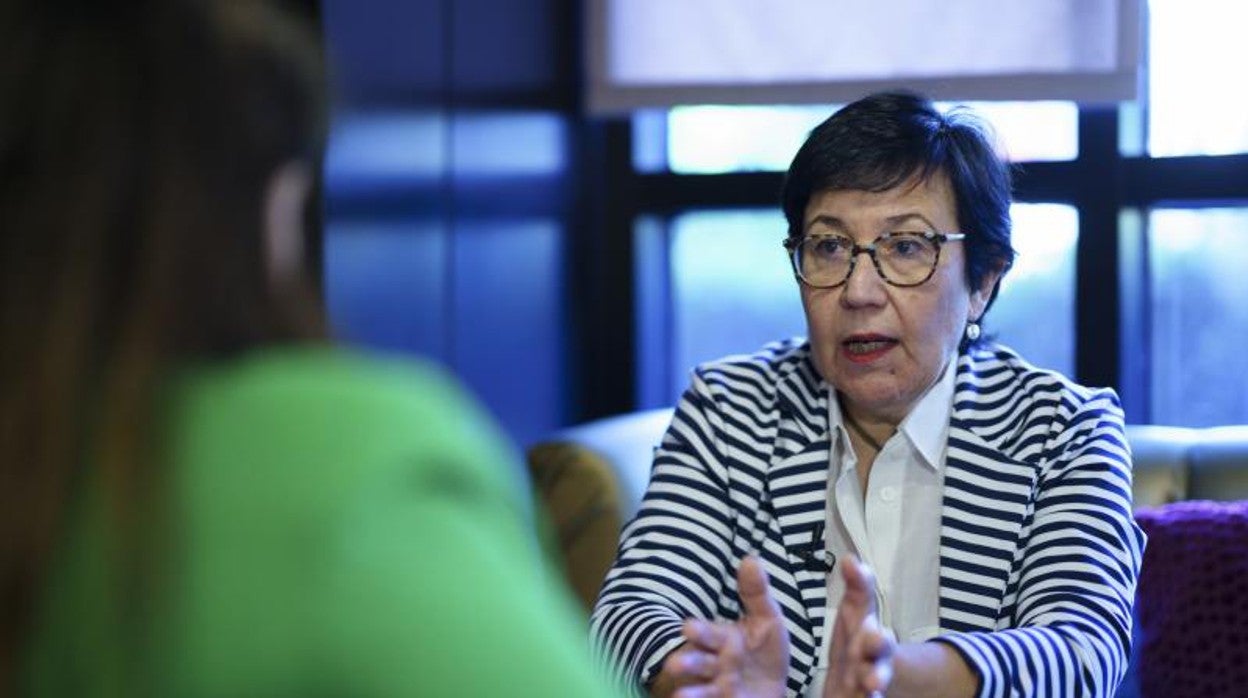 Cristina Dexeus, en un momento de la entrevista