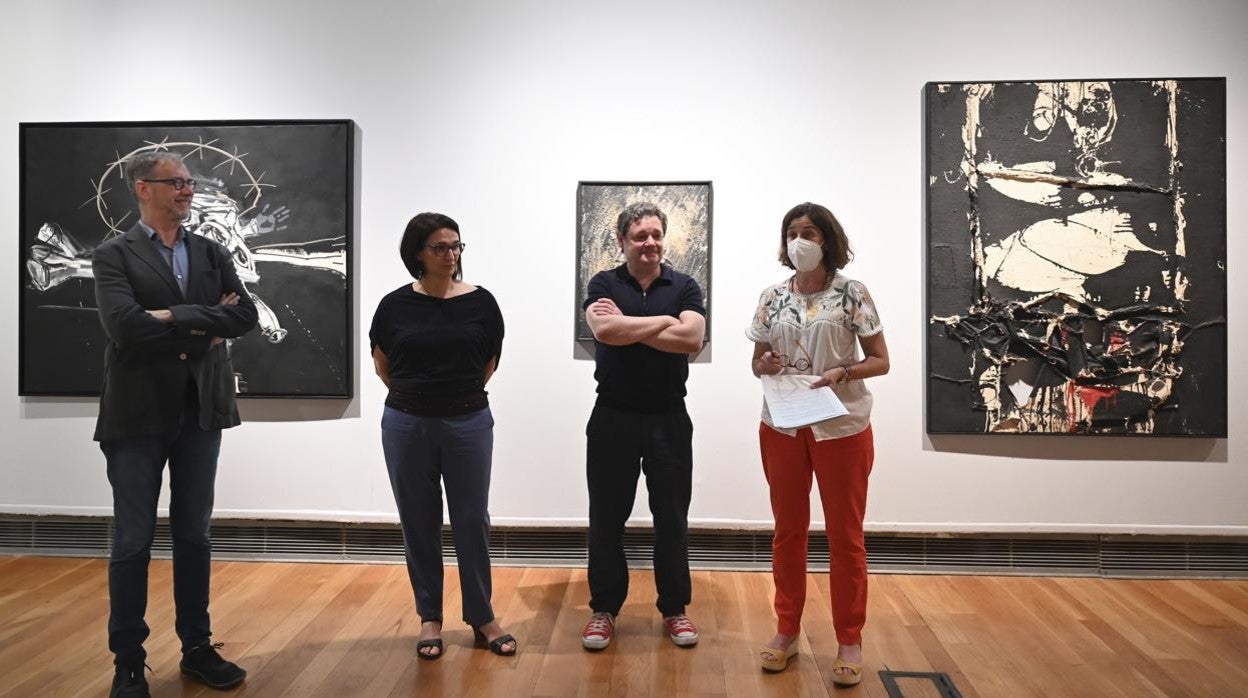 Imagen tomada durante la presentación de la nueva exposición del IVAM en el Museo de Bellas Artes de Castellón