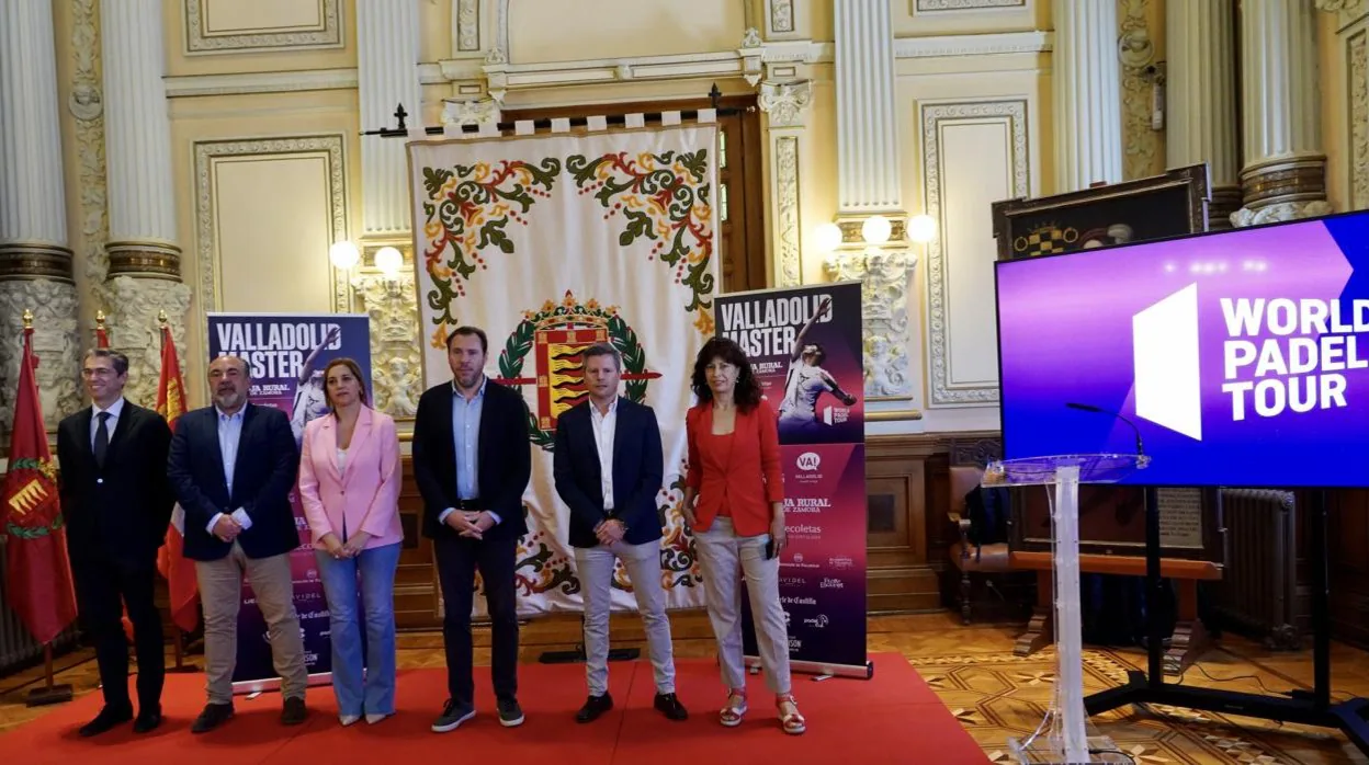 Presentación del World Padel Tour en el Ayuntamiento de Valladolid