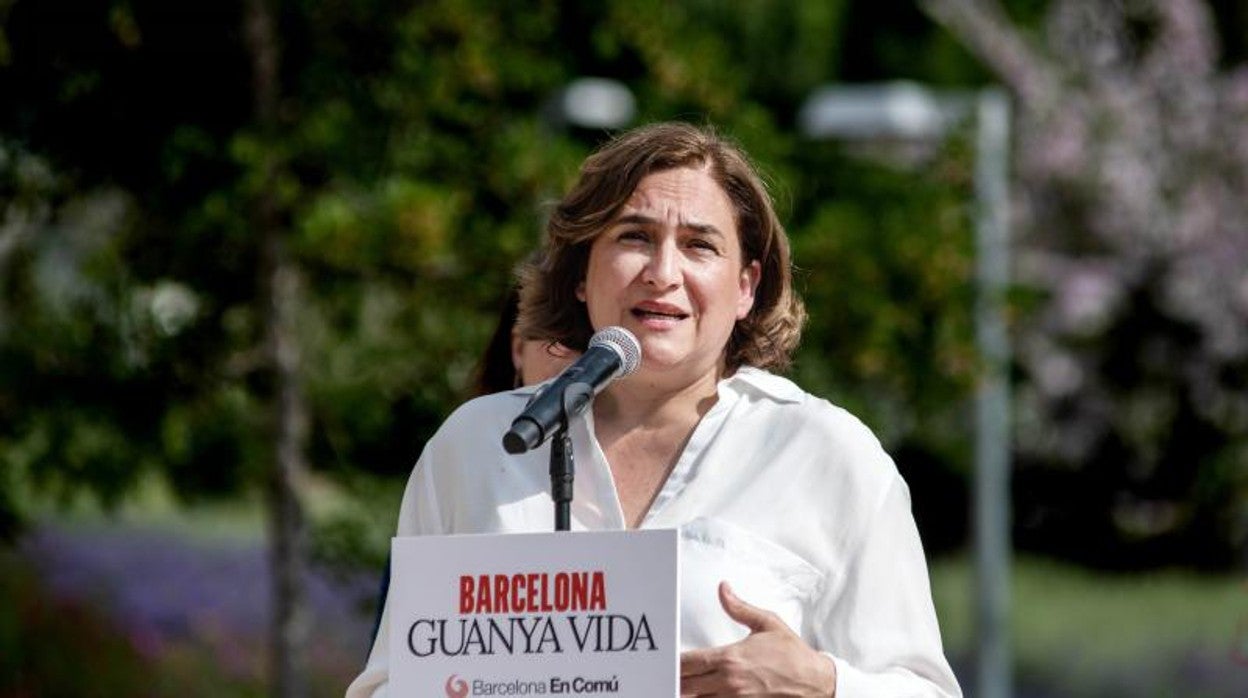 Ada Colau en el anuncio de su candidatura para Barcelona en las próximas elecciones municipales de 2023