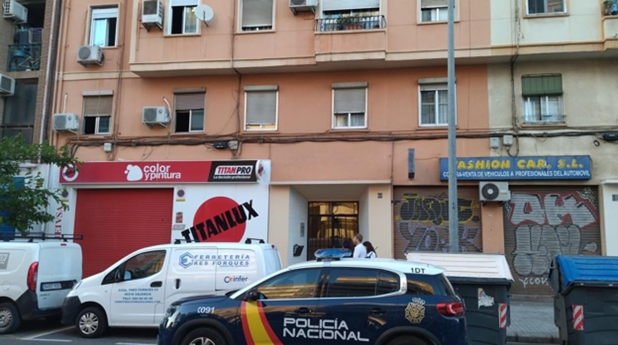 Imagemn tomada en la calle donde se produjeron las detenciones