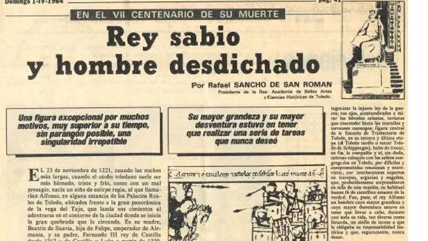 La radiografía que el doctor Rafael Sancho publicó sobre Alfonso X en 1984