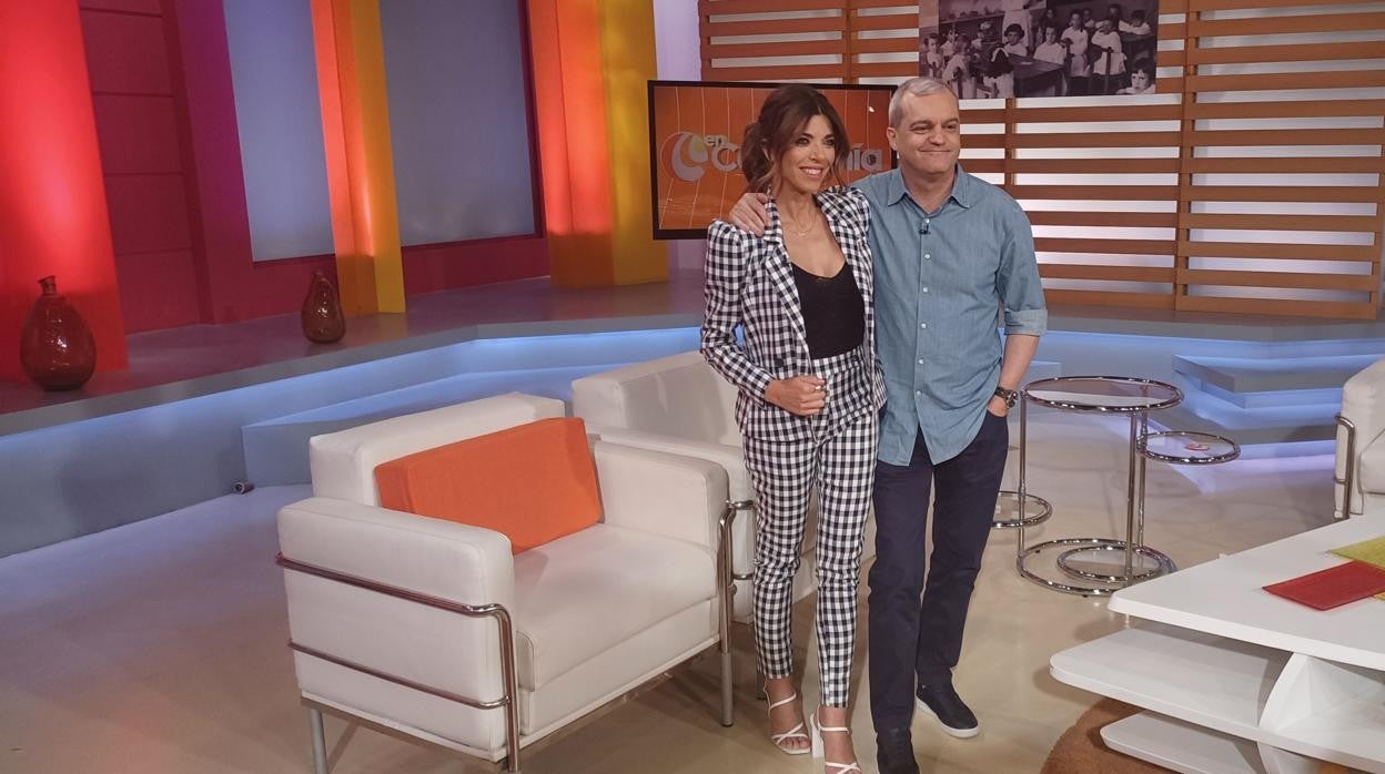 Gloria Santoro y Ramón García en el estudio de 'En compañía'