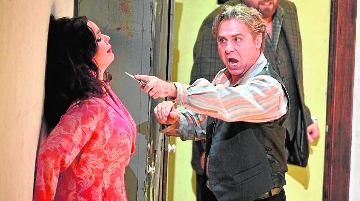 Alagna y Kurzak, en una producción de ‘Pagliacci’ (Payasos) en el Liceo, en diciembre de 2019