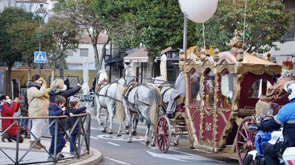 Imagen de la cabalgata de Reyes celebrada en Valladolid en 2021