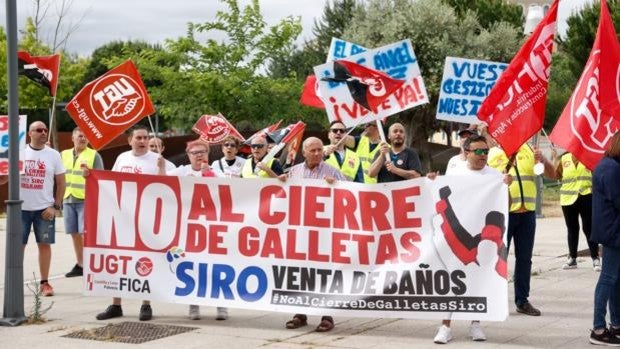 Un centenar de trabajadores exige a las puertas de las Cortes una solución «urgente» para Siro