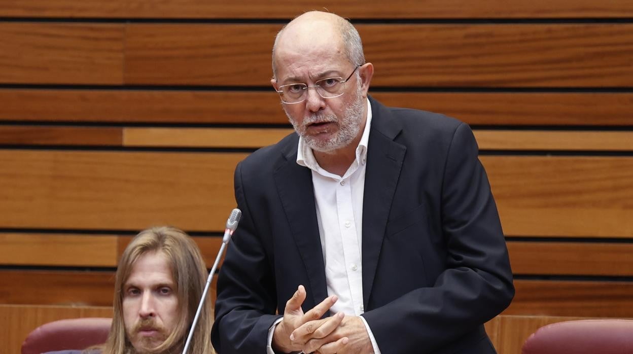 Francisco Igea (Cs), durante su intervención en el pleno