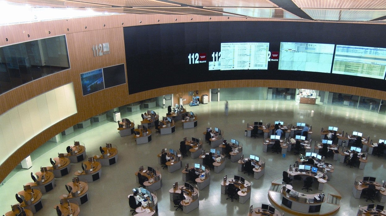 Sala principal del Centro de Atención de Llamadas de Urgencia 112