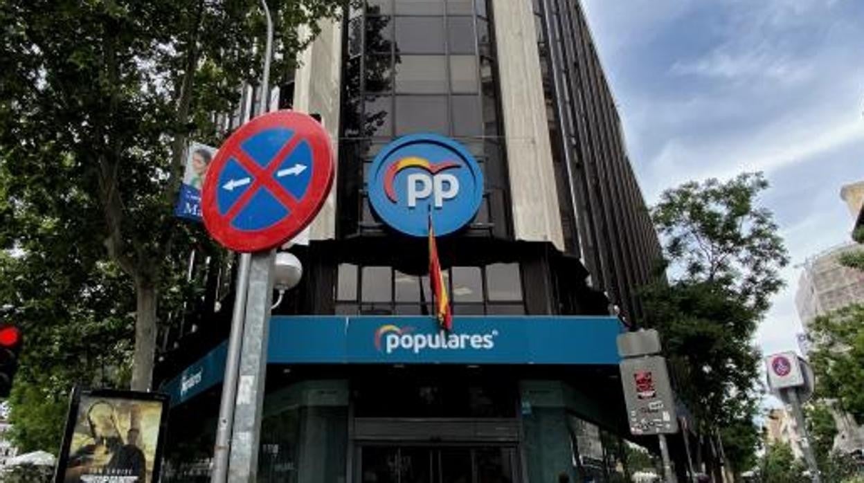 Sede nacional del PP en la calle Génova