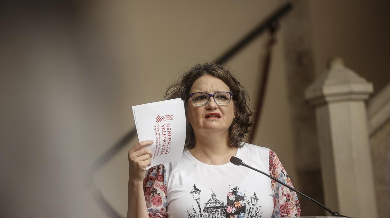 Imagen de la vicepresidenta de la Generalitat Valenciana, Mónica Oltra