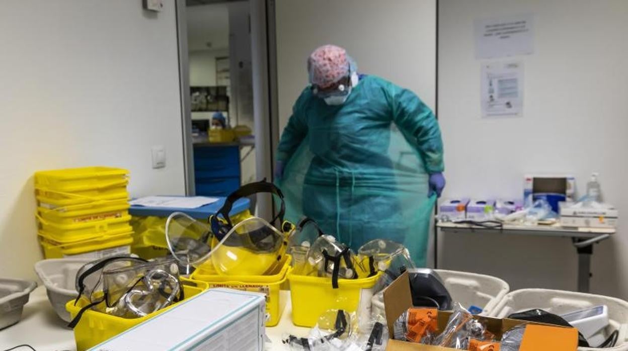 Personal sanitario en un centro hospitalario de la Comunidad Valenciana