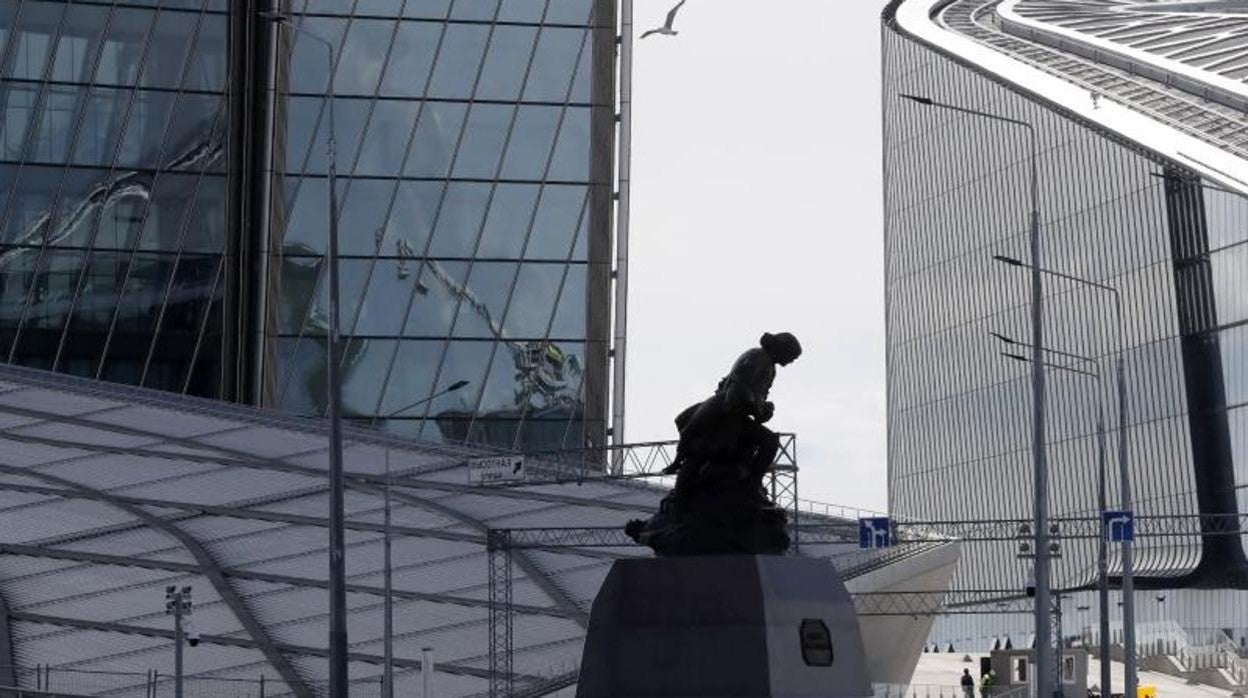 Sede de Gazprom cerca del centri Lakhta, San Petersburgo