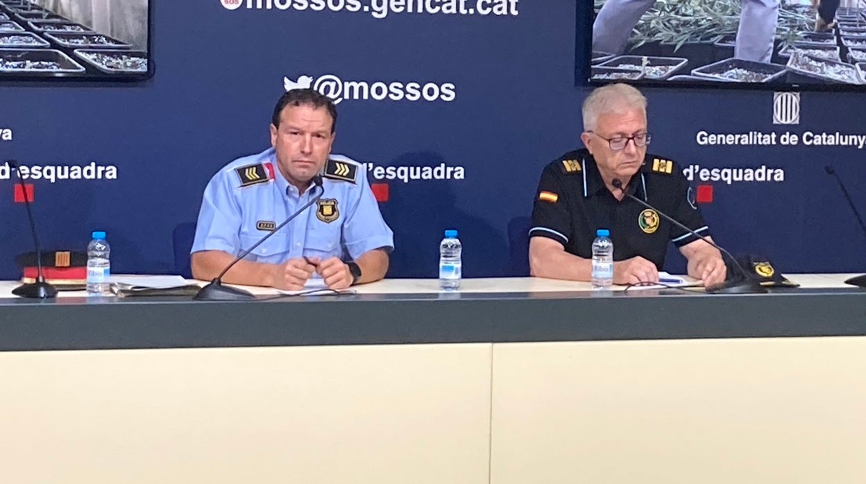 El subinspector de los Mossos Josep Boixadé y el jefe de Vigilancia Aduanera en Gerona, Antonio Lajusticia