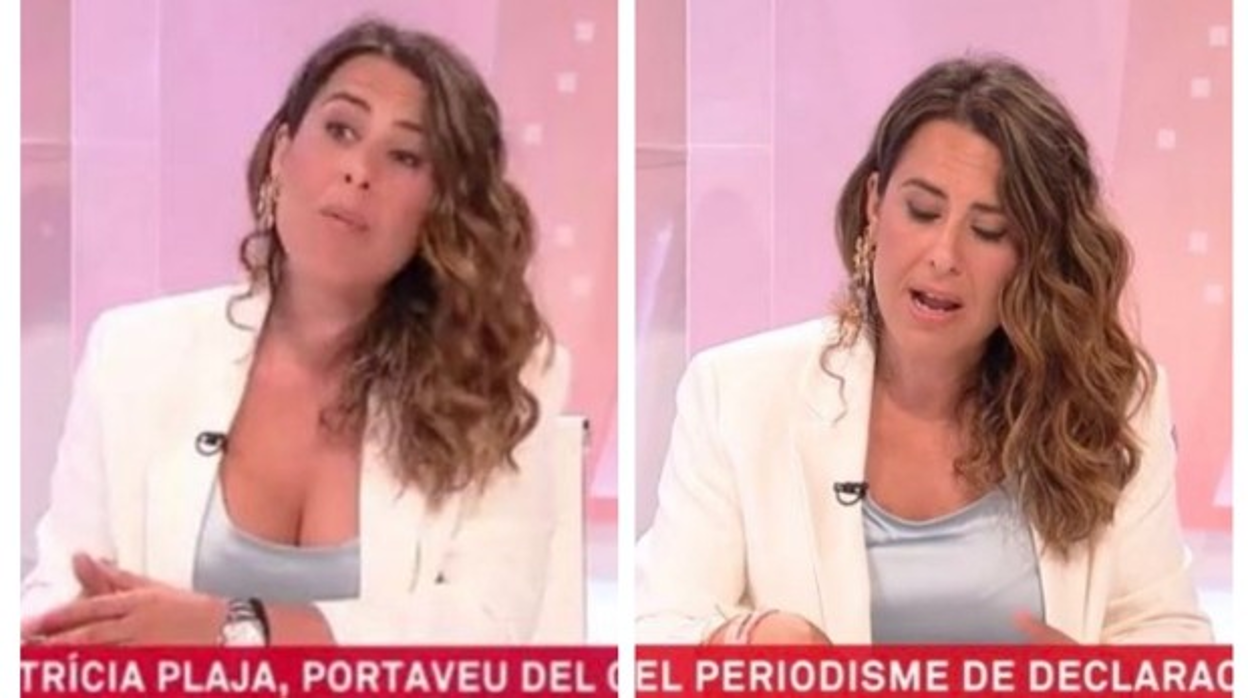 Dos momentos de la entrevista a Plaja, con y sin escote