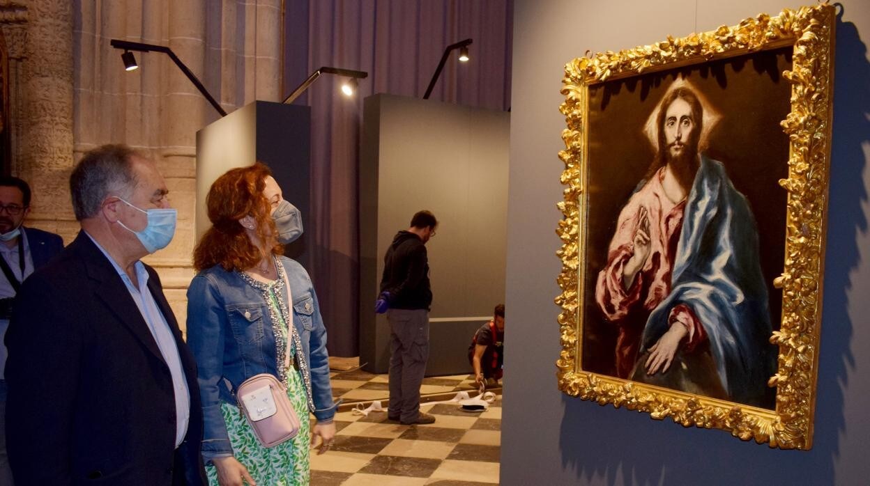 'El Redentor', de El Greco, una de las obras expuestas en la catedral palentina