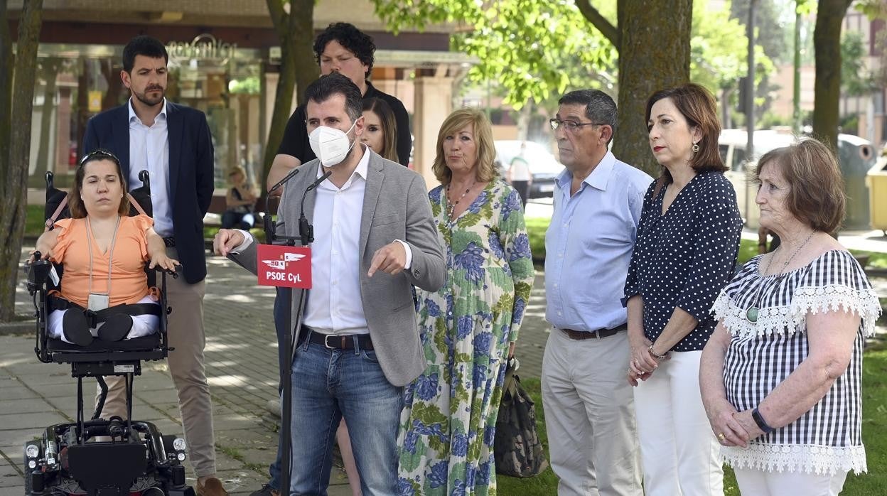 El secretario general del PSOE de Castilla y León, Luis Tudanca, analiza diversos asuntos de actualidad de Castilla y León