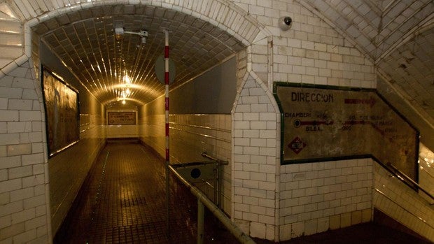 La estación madrileña de Chamberí se convertirá este lunes en un refugio antiaéreo como los de Ucrania