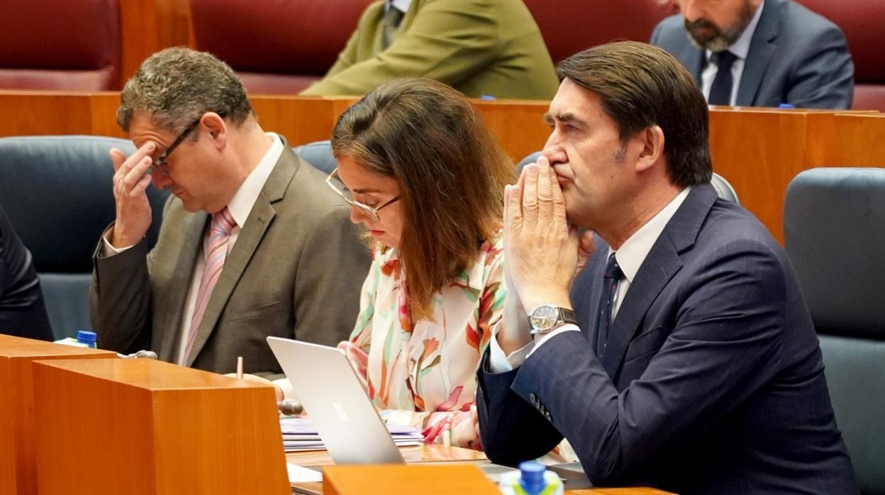 El consejero Suárez-Quiñones, durante el pleno