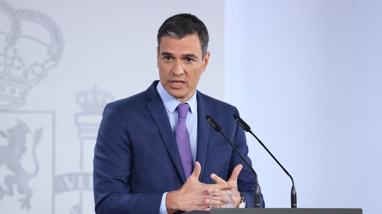 Pedro Sánchez, este sábado en La Moncloa.