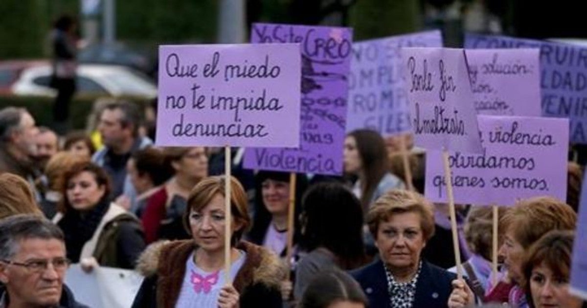 Manifestación contra la violencia machista