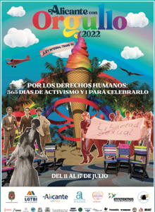 Cartel de Alicante Orgullo 2022