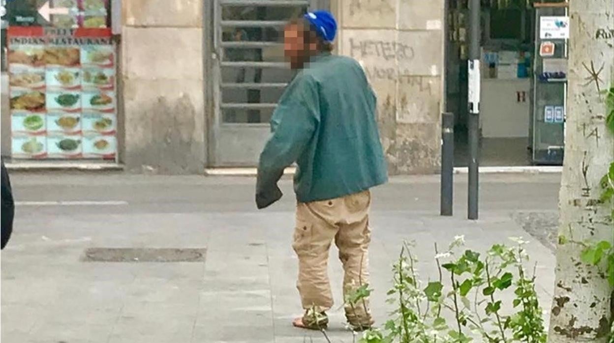 El presunto violador de una mujer en la avenida Drassanes de Barcelona en abril de 2019