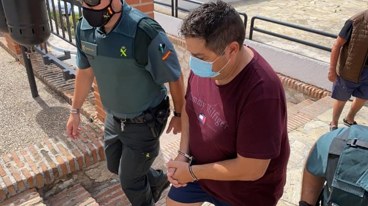 Imagen de la detención de Javier Biosca en junio del año pasado