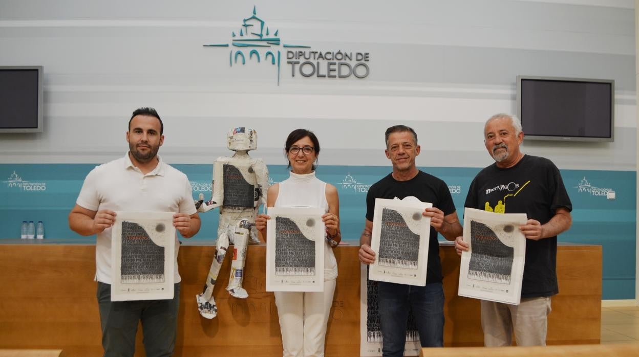 Rubén Zapardiel, Ana Gómez, Pepe Pino y Jesús Pino durante la presentación en Toledo