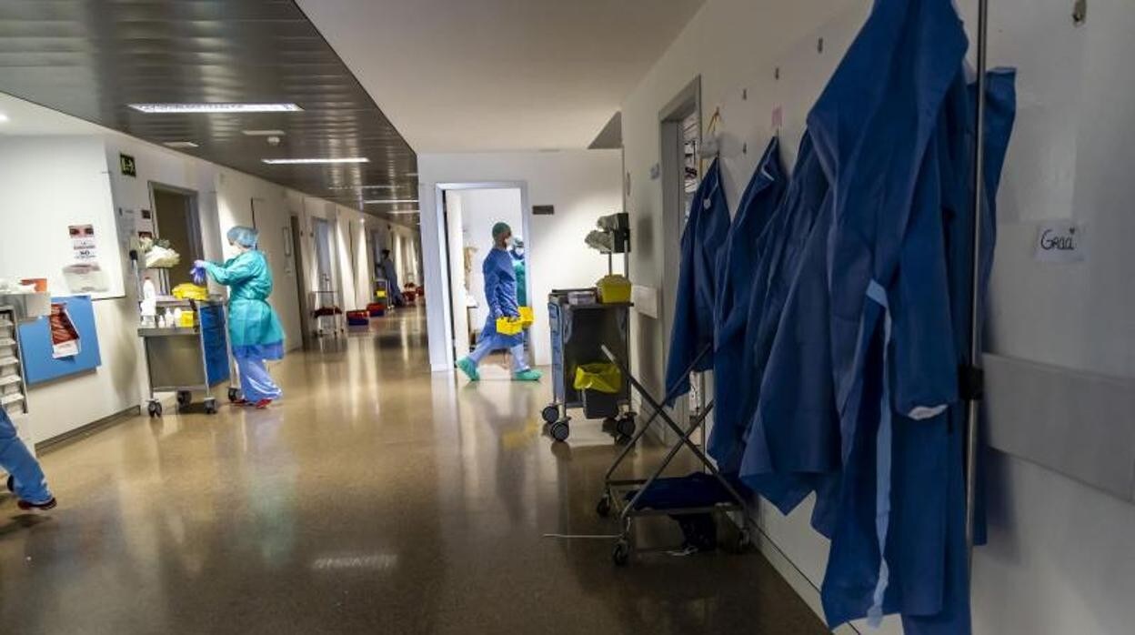 Personal sanitario en un centro hospitalario de la Comunidad Valenciana