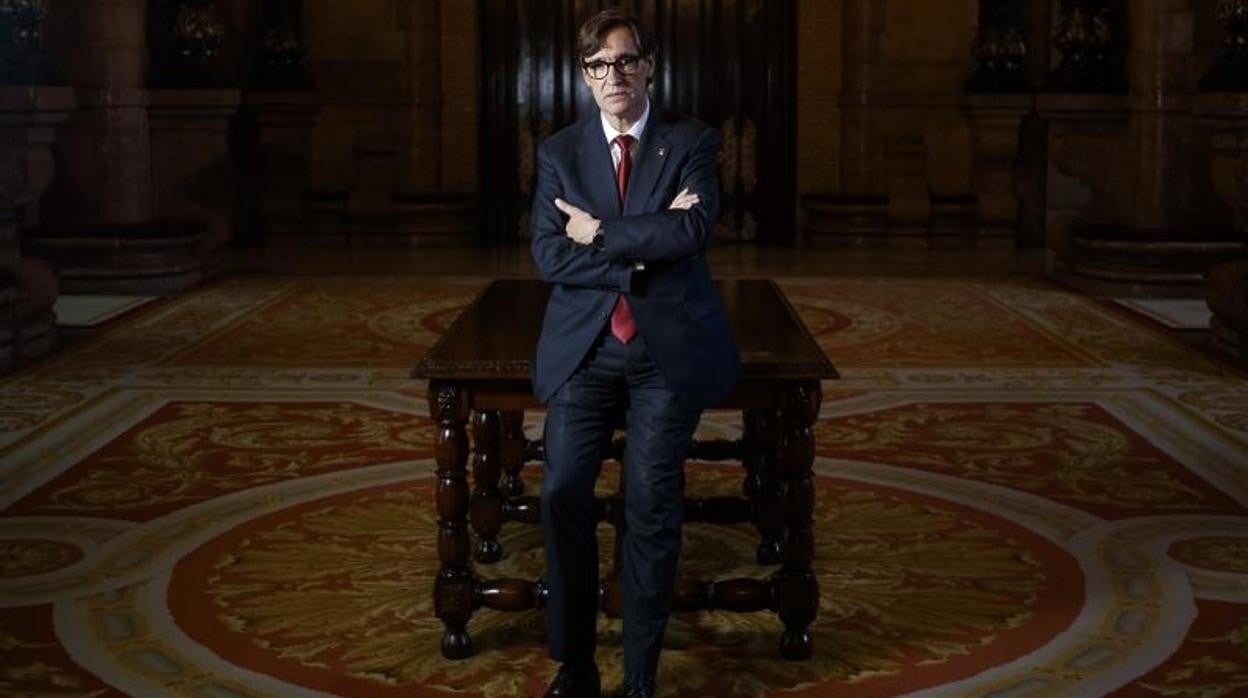 Salvador Illa, fotografiado esta semana en el Parlament