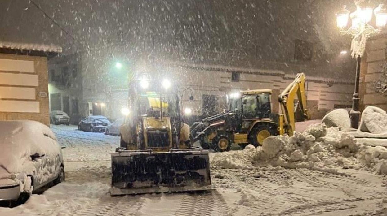 El temporal 'Filomena' sepultó el municipio de nieve