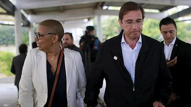 El político portugués y su esposa el pasado 4 de octubre