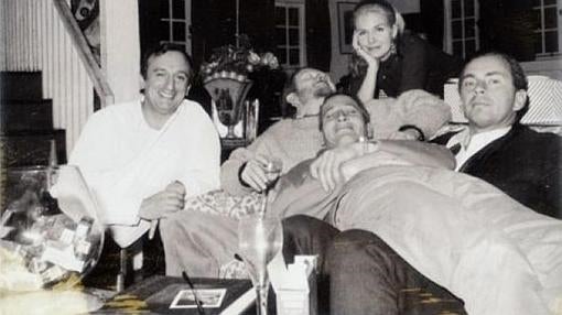 Gore Vidal, Howard Auster, Paul Newman y Joanne Woodward