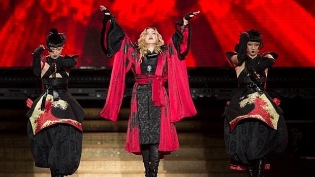 Madonna, ebria en un concierto