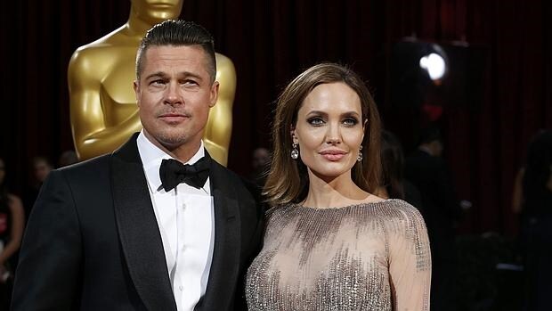 Brad Pitt y Angelina Jolie en la ceremonia de los Oscar de 2014
