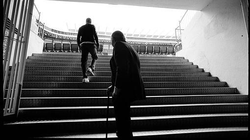 Con Di Stéfano en el Bernabéu