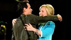 Marc Anthony y Hilary Clinton